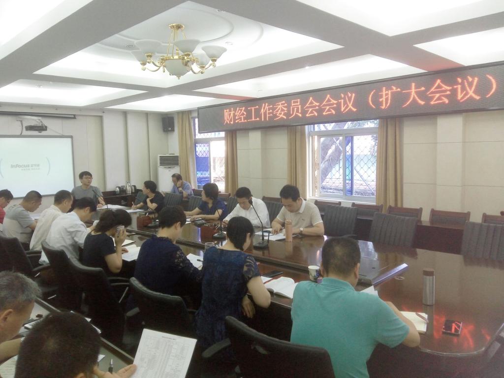 今年会召开2019年度财经工作委员会第一次全体(扩大)会议